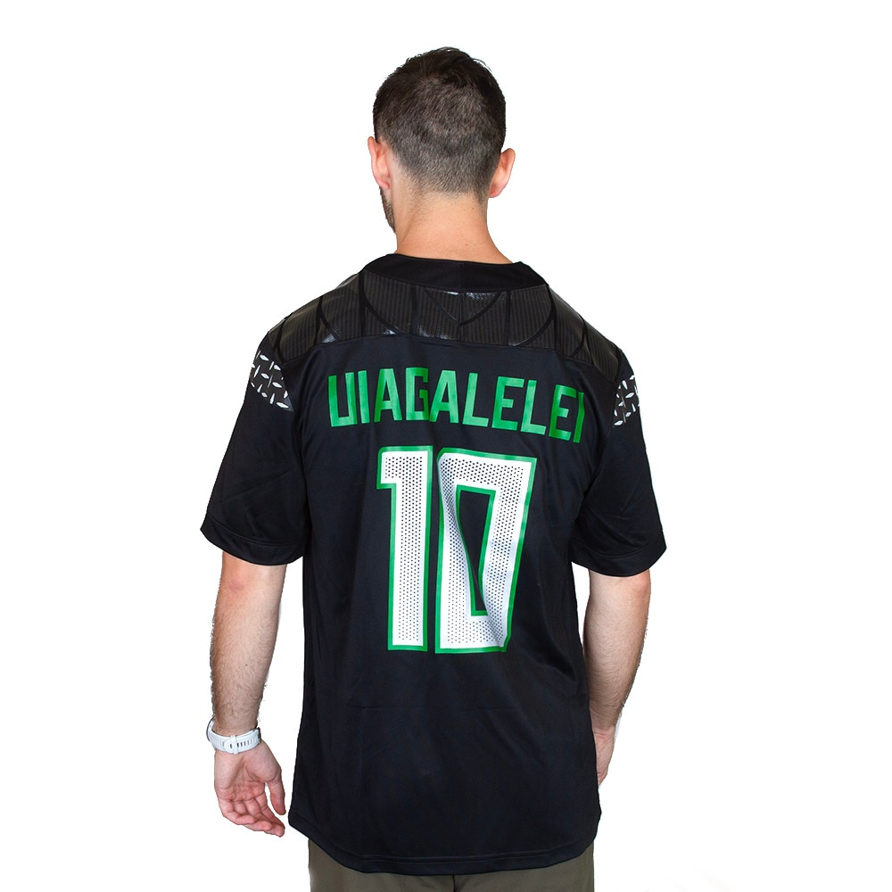 Student Athlete, Nike, Black, Jerseys, Polyester, Men, Football, Classic Oregon O, Tonal, Diamond Plate, #10, NIL, Matayo Uiagalelei, 983430